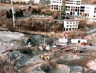 湖南建筑垃圾破碎處理現場